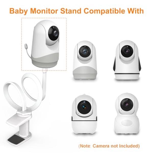 VTimes Baby Monitor Mount, Versatile Flexible Baby Monitor Stand Easy to Install, Baby Camera Mount Compatible with VT302 and Most Baby Monitors, Without Tools or Wall Damage