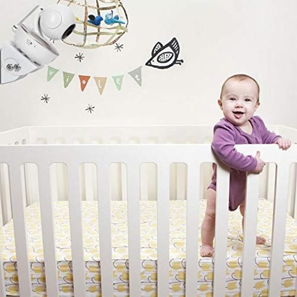 Nanit Pro Smart Baby Monitor & Wall Mount - 1080p Secure Wi-Fi Video Camera, Sensor-Free Sleep & Breathing Motion Tracker, 2-Way Audio, Sound & Motion Alerts, Night Vision, and Bre