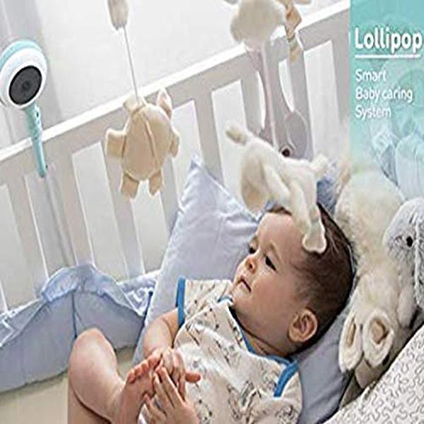 Lollipop Baby Camera with True Crying Detection, Smart Baby Monitor with Camera and Audio with Two Way Talk Back Comes with Infrared Night Vision | Ideal Gift for Baby Shower (Turq