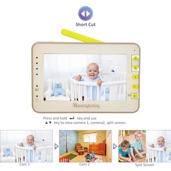 VTimes Baby Monitor Mount, Versatile Flexible Baby Monitor Stand Easy to Install, Baby Camera Mount Compatible with VT302 and Most Baby Monitors, Without Tools or Wall Damage