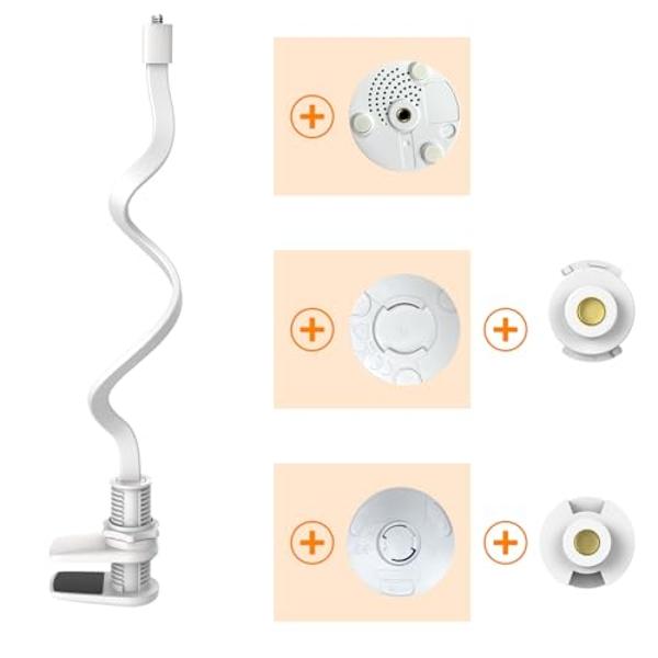 VTimes Baby Monitor Mount, Versatile Flexible Baby Monitor Stand Easy to Install, Baby Camera Mount Compatible with VT302 and Most Baby Monitors, Without Tools or Wall Damage