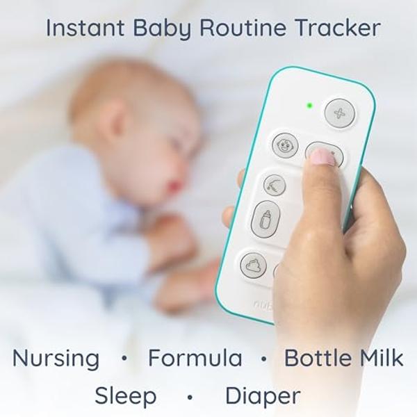 Nubo One-Touch Baby Tracker - Smart Baby Monitor for Tracking Sleep, Diaper, & Feeding - Mobile App