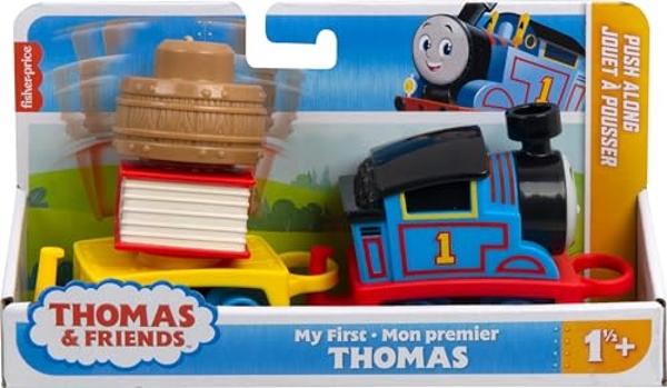 Thomas & Friends Toddler Toy My First Thomas Push-Along Train with Stacking Cargo for Kids Ages 18+ Months