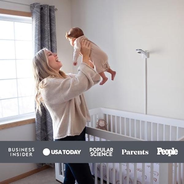 Miku Pro (Upgraded) Smart Baby Monitor Camera & Wall Mount, Real Time Breathing & Sleep Tracking, Contact Free, Instant Alerts, Safe Sleep, Requires Additional Monthly Membership