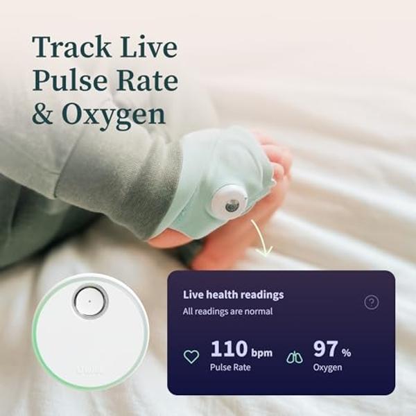 Owlet® Dream Duo Smart Baby Monitor: FDA-Cleared Dream Sock® plus Owlet Cam 2- Tracks & Notifies for Pulse Rate & Oxygen while viewing Baby in 1080p HD WiFi Video