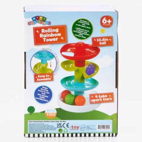 Mini Explorers Rolling Rainbow Tower 6 Months Plus