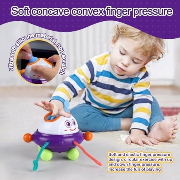 ORWINE Toy Cars for 1 Year Old Boy, Inertia Toy Trucks, Early Educational Boy Toys Baby Toys 12-18 Months, Push and Go Cars Gifts for 1 Year Old Boys, Construction Vehicles Toddler