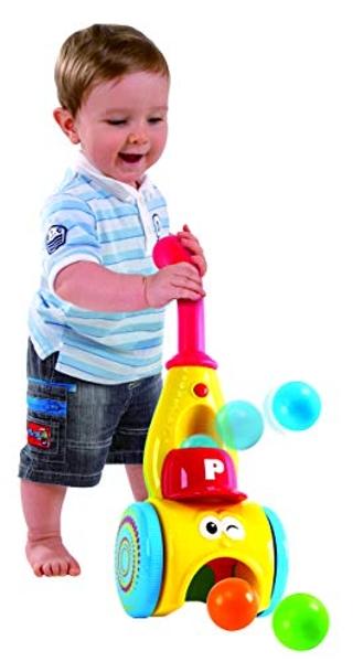 Play Baby Push Walker & Whirl Scoop A Ball Launcher Walker Toddler Music Walking Push Toy Early Education Toy for 12 Months+ Old,2995