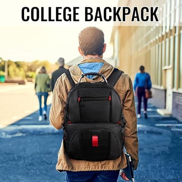 YOREPEK Travel Backpack, Extra Large 50L Laptop Backpacks for Men Women, Water Resistant College Backpacks Airline Approved Business Work Bag with USB Charging Port Fits 17 Inch Co