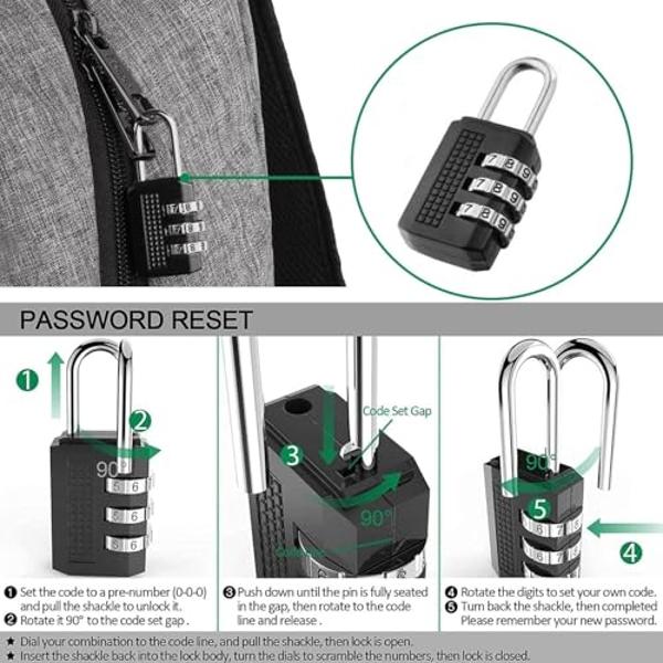 Mancro Laptop Backpack for Travel, Anti-theft Laptop Backpack for Men Business Backpack Work Daypack with USB Charging Port & Lock, Water Resistant Travel Computer Bag Daypack, Gre