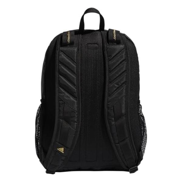 adidas Prime 6 Backpack, Black/Gold Metallic, One Size