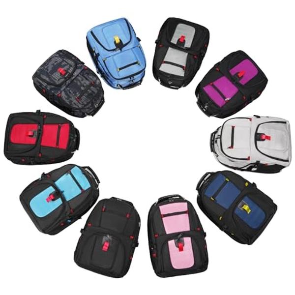 YOREPEK 18.4 Laptop Large Backpacks Fit Most 18 Inch Laptop with USB Charger Port,TSA Friendly Flight Approved Weekend Carry on Backpack with Luggage Strap for Men and Women, Black