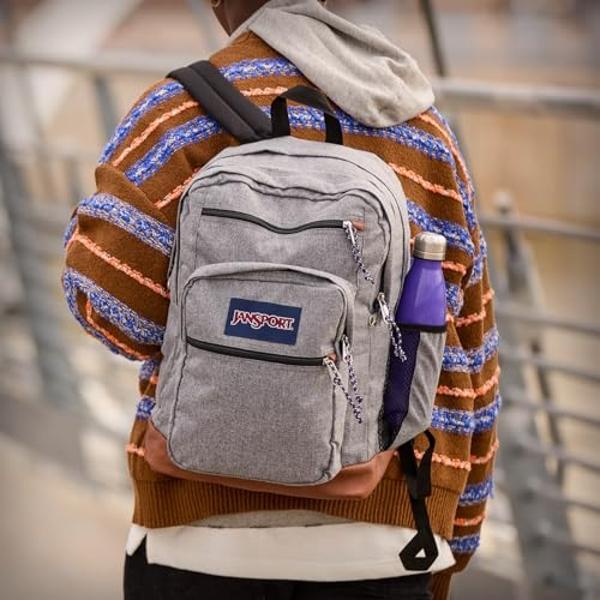 JanSport Cool Backpack, with 15-inch Laptop Sleeve - Large Computer Bag Rucksack with 2 Compartments, Ergonomic Straps, Navy