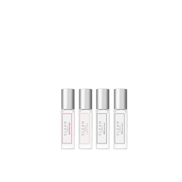 CLEAN RESERVE Eau de Parfum Layering Gift Set | Includes Warm Cotton, Skin, Rain, and Radiant Nectar Fragrance | 4 x 5mL Spray