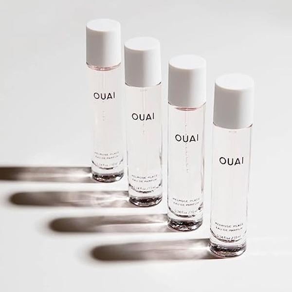OUAI Melrose Place Eau de Parfum Travel Size - Elegant Womens Perfume for Everyday Wear - Fresh Floral Scent has Notes of Champagne, Bergamot & Rose with Delicate Hints of Cedarwoo