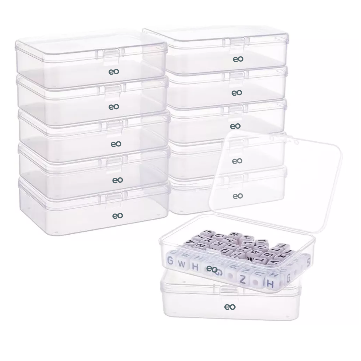 10 Cajas Organizadoras De Plástico Para Tornillos 9,5x6,5 Cm