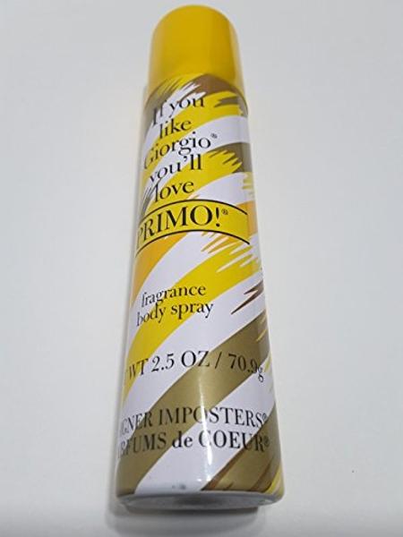 Primo By Parfums De Coeur For Women. Cologne Spray 1.8-Ounce and Fragrance Deodorant Body spray 2.5 Oz bundle