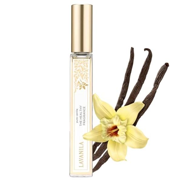 Lavanila Pure Vanilla Travel Size Roller Perfume for Women, 0.32 Oz - Pure Madagascar Vanilla & Creamy Tonka Bean, The Healthy Fragrance, Clean and Natural