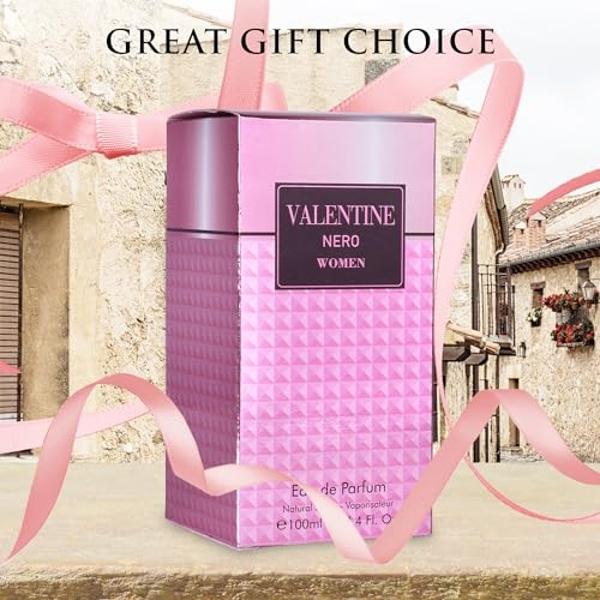 URBAN COLLECTION Valentine for Women Eau De Parfum - Amber Floral Jasmine, Bourbon Vanilla & Woods Oriental-Floral Fragrance with a Modern Twist Elegant 100ml Bottle Packed in Pape