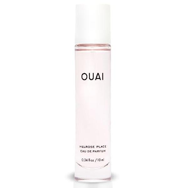OUAI Melrose Place Eau de Parfum Travel Size - Elegant Womens Perfume for Everyday Wear - Fresh Floral Scent has Notes of Champagne, Bergamot & Rose with Delicate Hints of Cedarwoo
