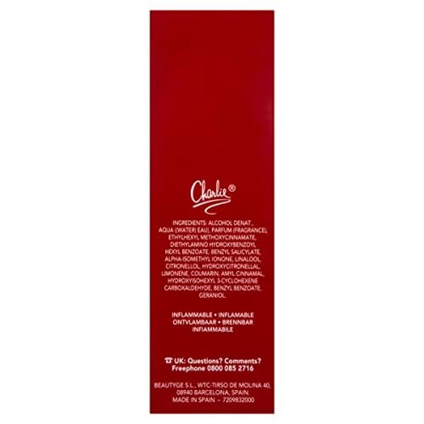 Charlie Red by Revlon for Women, Eau De Toilette Spray, 3.4 Ounce