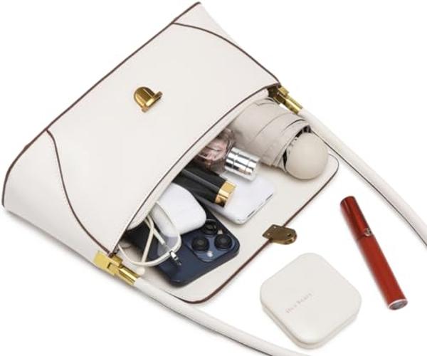 WSRYDJDL Shoulder Bags for Women Vintage Handbag Retro Classic Small Purse Cute Hobo Tote Handbag Mini Clutch Purse (White)