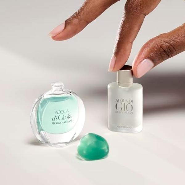 Armani Beauty – Acqua di Gioia Eau de Parfum & Acquia di Giò - 2 Piece Fragrance Mini Gift Set- Mens and Womens Duo- Travel Size