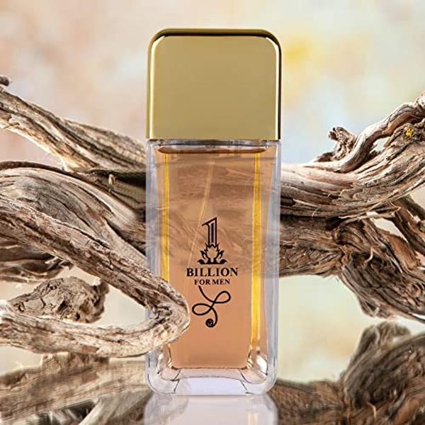 1 Billion- Eau De Toilette Spray Perfume, Fragrance For Men- Daywear, Casual Daily Cologne Set with Deluxe Suede Pouch- 3.4 Oz Bottle- Ideal EDT Beauty Gift for Birthday, Anniversa