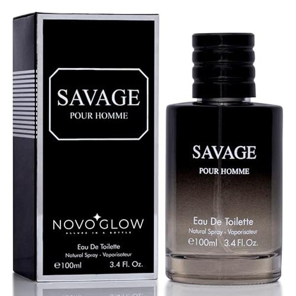 Savage for Men 3.4 Oz Men's Eau De Toilette Spray Refreshing & Warm Masculine Scent for Daily Use Men's Casual Cologne Great Holiday Gift Smell Fresh All Day A Gift for Any Occasio