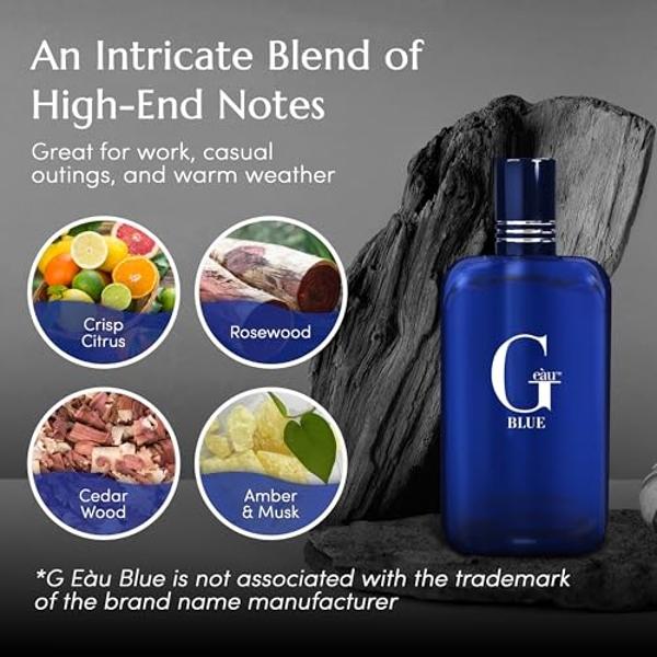 PB ParfumsBelcam G Eau Blue, Eau de Toilette Spray, Our version of a Designer. 3.4 Fl.Oz.