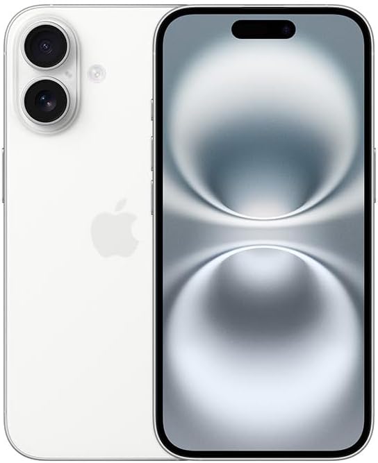 Apple iPhone 16 128GB Color Blanco Nuevo sellado E Sim mas Funda Protectora 