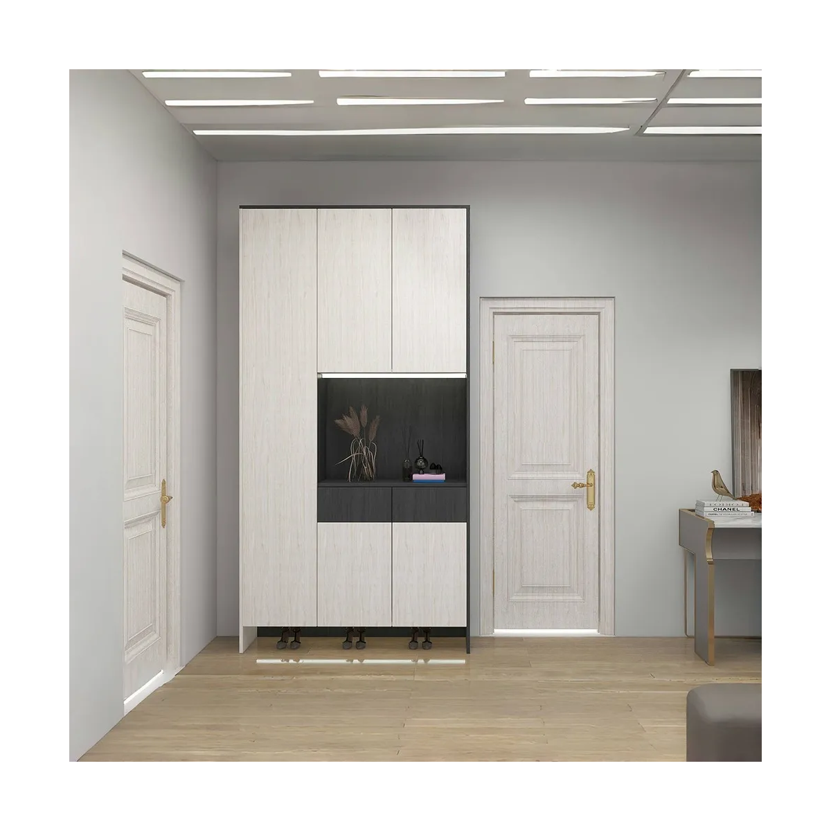 Papel Tapiz Autoadhesivo De Pvc 10m X 45cm Veteado De Madera