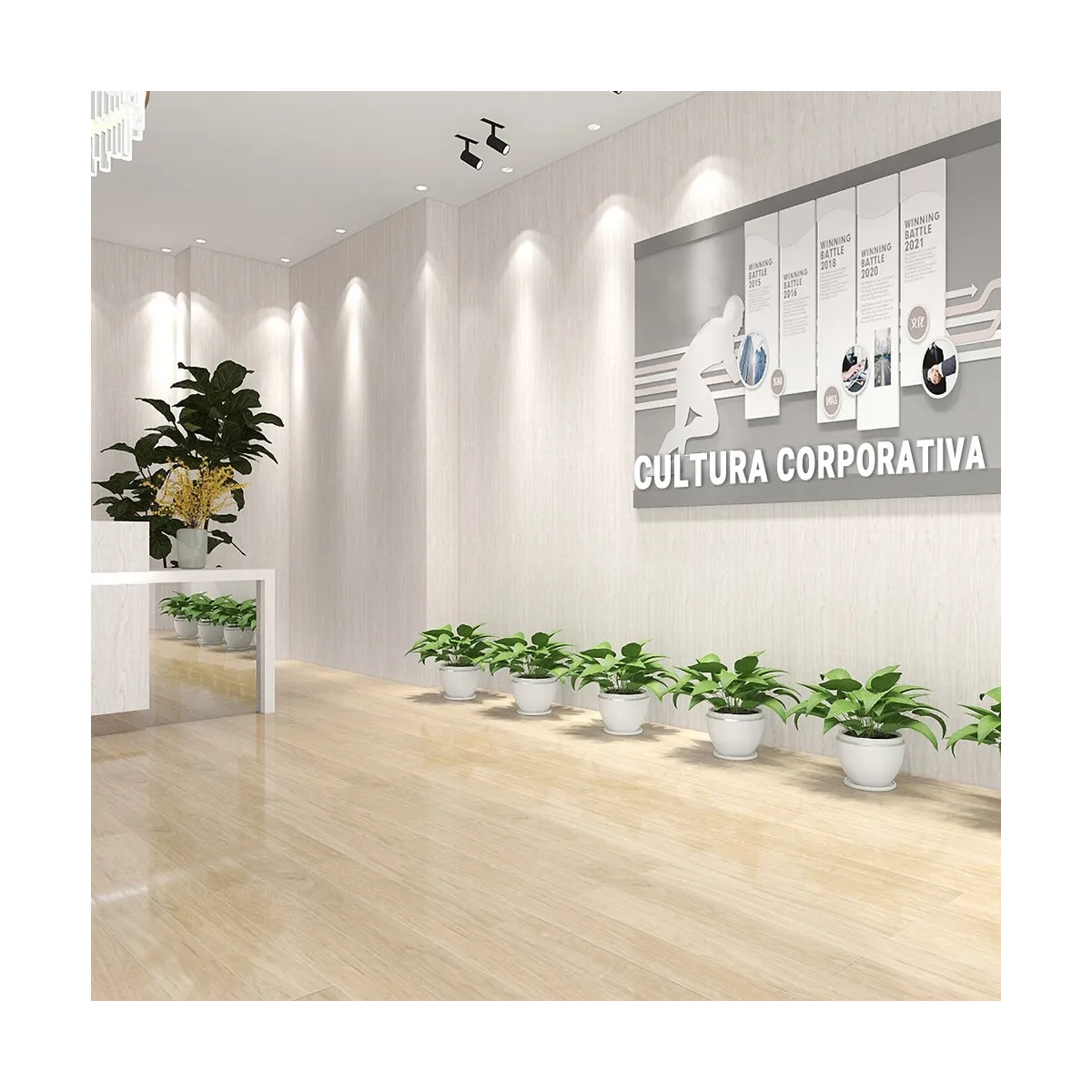 Papel Tapiz Autoadhesivo De Pvc 10m X 45cm Veteado De Madera