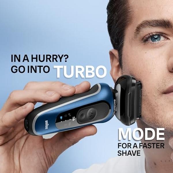 Panasonic ARC5 Electric Razor for Men with Pop-up Trimmer, Wet Dry 5-Blade Electric Shaver with Intelligent Shave Sensor and 16D Flexible Pivoting Head - ES-ALV6HR (Red)