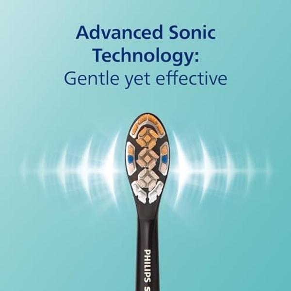 Philips Sonicare DiamondClean Smart 9500 Electric Toothbrush, Sonic Toothbrush with App, Pressure Sensor, Brush Head Detection, 5 Brushing Modes and 3 Intensity Levels, Black, Mode