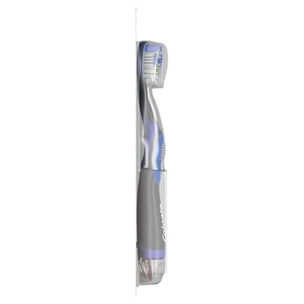 Colgate 360 Vibrate Deep Clean Battery Operated Toothbrush Pack, Disposable Electric Toothbrush with 1 AAA Battery Included, Whole Mouth Clean, 2 Pack