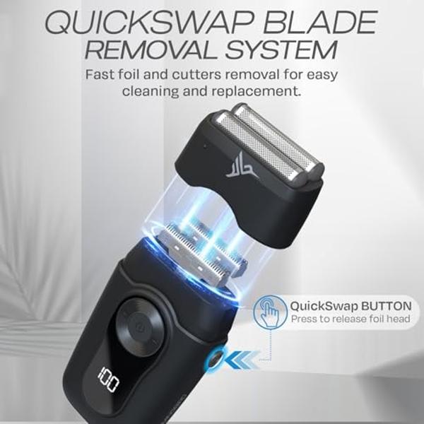 Panasonic ARC5 Palm-Sized Razor, Handheld Luxury Compact Travel Shaver with 5-Blade Cutting System and USB-C Charging, Wet/Dry - ES-PV3A-K