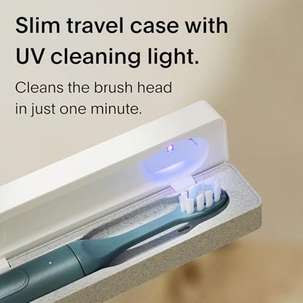 SURI Electric Toothbrush — Sustainably Designed In California. Electric Toothbrushes Adults. Durable Slim Sonic Toothbrush & Accessories. 40-Day Battery, Travel Tooth Brush. Made T