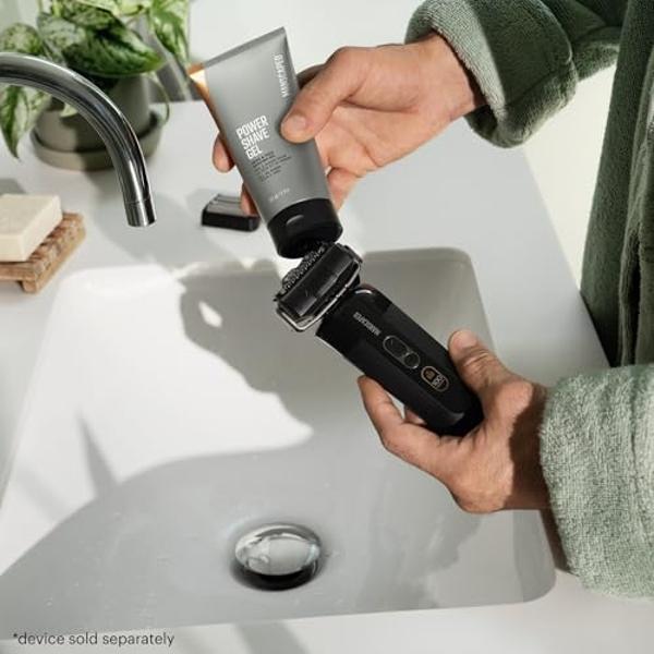 MANSCAPED® The Chairman™ PRO Package - Men’s Electric Face Shaver with Two Interchangeable Blades, SkinSafe® Four-Blade Foil & Stubble Trimmer, Power Shave Gel, Face Shave Soother 
