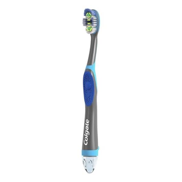 Colgate 360 Vibrate Deep Clean Battery Operated Toothbrush Pack, Disposable Electric Toothbrush with 1 AAA Battery Included, Whole Mouth Clean, 2 Pack