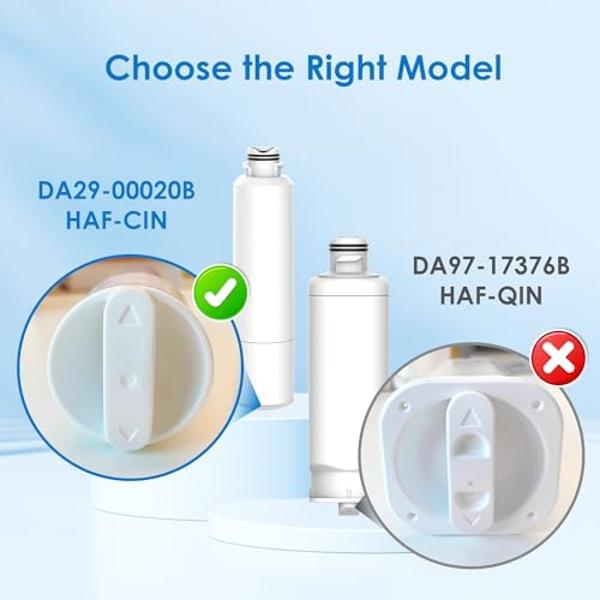 Waterspecialist DA29-00020B Samsung Water Filter for Refrigerators, Replacement for Samsung Water Filter DA29-00020B, HAF-CIN, RS25J500DSR, RF28HMEDBSR, HAF-CIN/EXP, RF4287HARS, RF