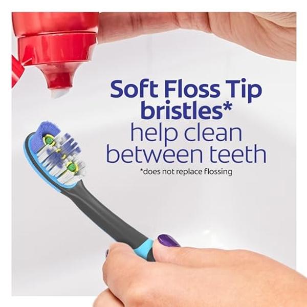 Colgate 360 Vibrate Deep Clean Battery Operated Toothbrush Pack, Disposable Electric Toothbrush with 1 AAA Battery Included, Whole Mouth Clean, 2 Pack