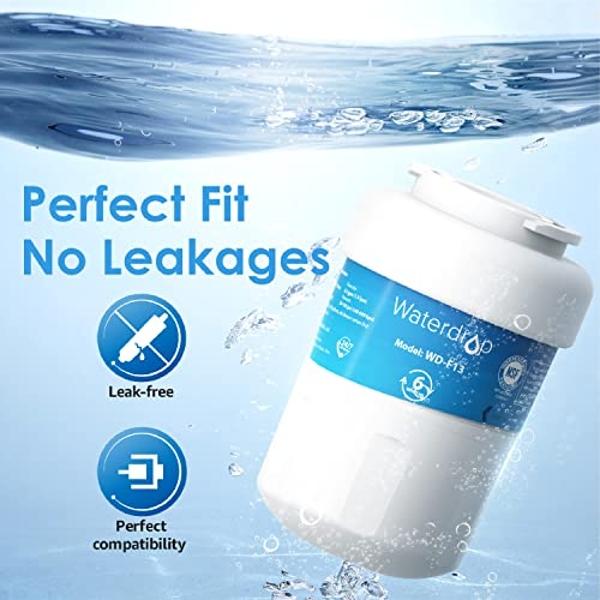 Waterdrop UKF8001 Refrigerator Water Filter 4, Replacement for Whirlpool® EDR4RXD1, EveryDrop® Filter 4, Maytag® UKF8001AXX-750, UKF8001AXX-200, 46-9006, Puriclean II, WD-F07, 3 Fi