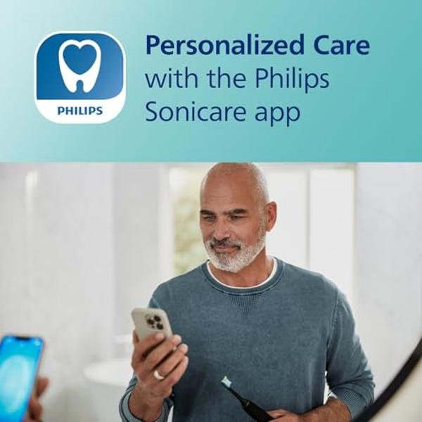 Philips Sonicare DiamondClean Smart 9300 Electric Toothbrush, Sonic Toothbrush with App, Pressure Sensor, Brush Head Detection, 4 Brushing Modes and 3 Intensity Levels, Grey, Model