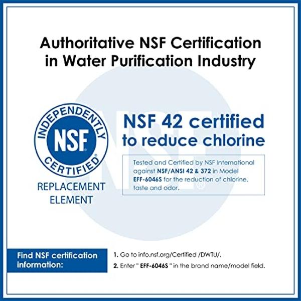 Waterdrop ADQ747935 LT1000PC Replacement for LG® LT1000P®/PC/PCS ThinQ® Refrigerator Water Filter, LFXS26973S, LMXS28626S, LMWS27626S, LFXS28596S, ADQ74793501 and LT120F®, 3 Combo