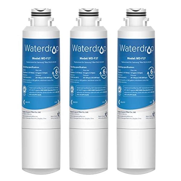 Waterdrop DA29-00020B Replacement for Samsung® Water Filter HAF-CIN/EXP, DA29-00020B, HAF-CIN, DA29-00020B-1, RF28HMEDBSR, RF263BEAESR, RS25J500DSR, RF263TEAESG, HDX FMS-2, DA97-08