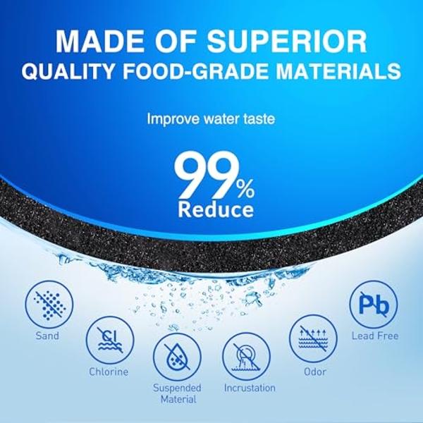 STAHOMILY W10295370A water filter replacement for Whirlpool EDR1RXD1, Everydrop Filter 1, W10295370, WHR1RXD1, KAD1RXD1, P4RFWB, P8RFWB2L, Compatible with Kenmore 46-9930, 46-9081，