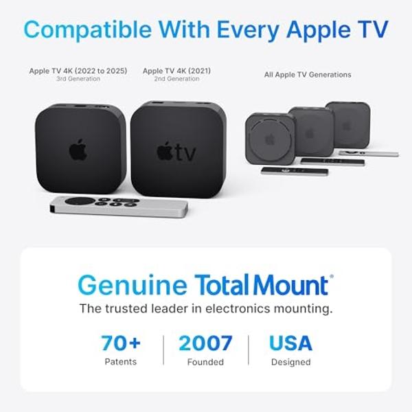TotalMount – Apple TV Mount – Compatible with all Apple TVs