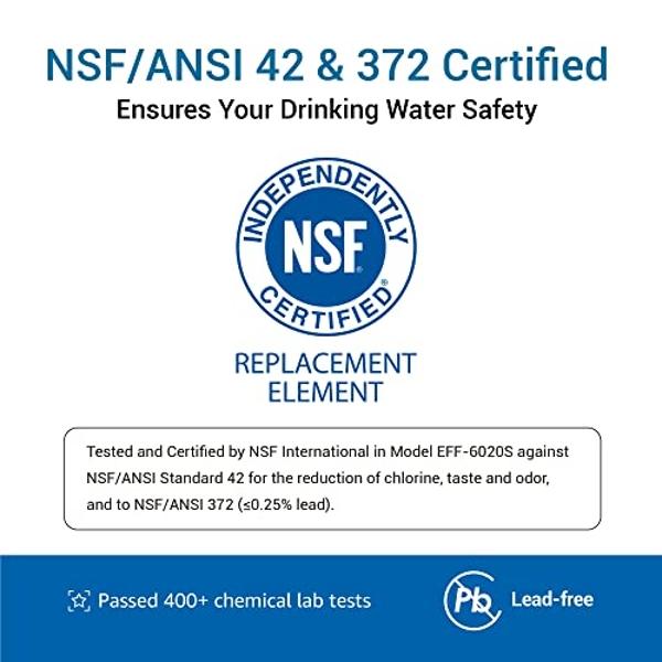 Filterlogic ADQ73613401 Refrigerator Water Filter, Replacement for LG® LT800P®, LT800PC, ADQ736134, ADQ73613402, LSXS26326S, LSXS26366S, LMXS30776S, LSXS26366D, LMXC23746S, 46-9490