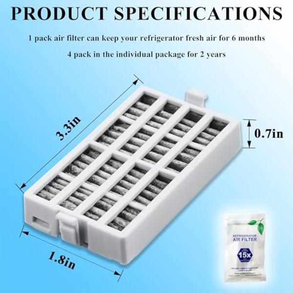 HMASAV W10295370A Water Filter Replacement, Compatible with Whirlpool EDR1RXD1, Everydrop Filter 1, EDR1RXD1B, W10295370, WHR1RXD1, KAD1RXD1, P4RFKB2, P8RFWB2L, 46-9930, 46-9081 3P